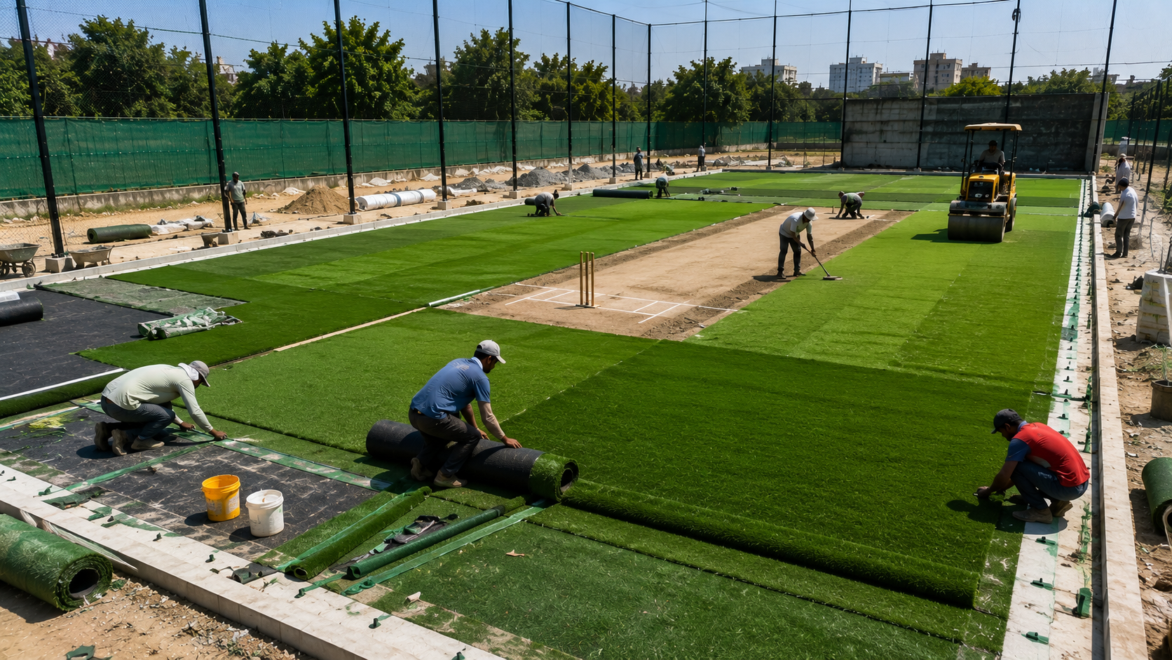 Cricket Turf Construction